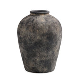 Bacon Baskeware | Black Terracotta Vase