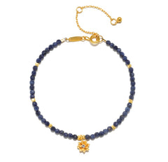 Satya | Sapphire Lotus September Birthstone Bracelet