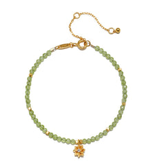 Satya | Peridot Lotus August Birthstone Bracelet