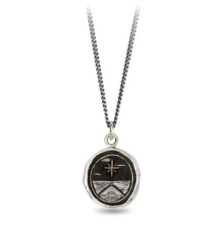 Pyrrha | 14k and silver "North Star" Talisman Necklace