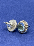 John Blair | Blue Topaz silver studs