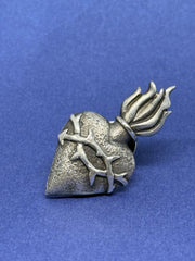 John Blair | Sacred heart Sterling silver pin