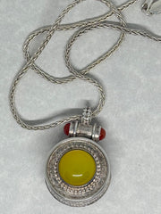John Blair | Yellow and orange chalcedony necklace
