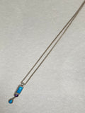 John Blair | Amethyst and turquoise silver necklace