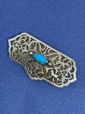John Blair | Sterling silver brooch with turquoise