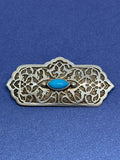 John Blair | Sterling silver brooch with turquoise