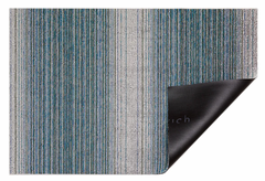 Chilewich | Fade Stripe Shag Indoor/Outdoor Mat (3' x 5') - Lagoon