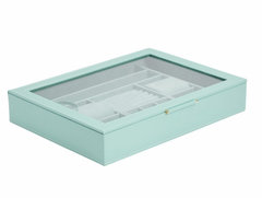 Wolf | Sophia Jewellery Box With Window (Jade)