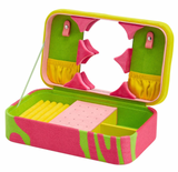 Wolf | Bea Bongiasca Medium Jewelry Box (Green Pink Yellow)
