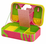 Wolf | Bea Bongiasca Medium Jewelry Box (Green Pink Yellow)