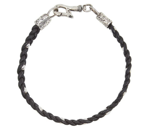 Gurhan | Braided Leather & Silver Bracelet