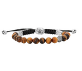 John Varvatos  | Cabochon Tiger's Eye Beads Bracelet