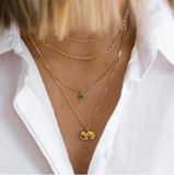 Leah Alexandra | Mini Figaro Necklace - Goldfill