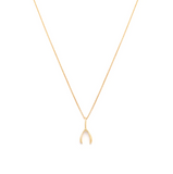 Leah Alexandra | Wishbone Necklace - Gold