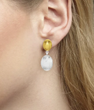 Gurhan | Sterling Silver & 24K Gold Double Oval Lentil Drop Earrings