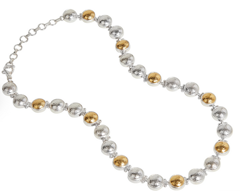 Gurhan | Sterling Silver & 24K Gold All Around Short Necklace