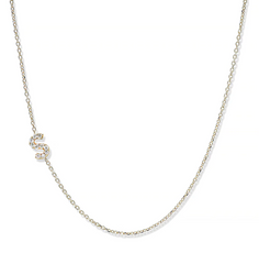 Anzie | Love Letter "S" Pave Necklace