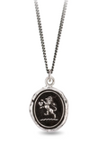 Pyrrha | "Lionhearted" Sterling Silver Talisman Necklace