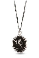 Pyrrha | "Lionhearted" Sterling Silver Talisman Necklace