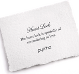 Pyrrha | Sterling Silver "Heart Lock" Charm Necklace
