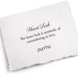 Pyrrha | "Heart Lock" 14K Grey Freshwater Pearl Bracelet