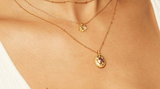 Satya | Lotus Birthstone Locket Necklace