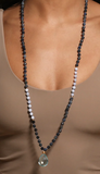 Satya | Wise Spirit Sky Blue Topaz Gemstone Drop Mala