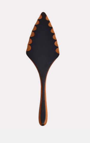 Jonathan's Spoons | Blackened Fluted Pie Server 11"