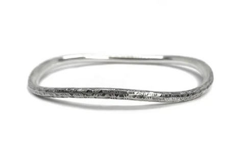 Matsu | Sterling Silver Textured Bangle