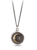 Pyrrha | Trust the Universe 14K Gold On Silver Talisman