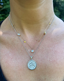 Anzie | Isreal Bonds Silver Medallion Necklace