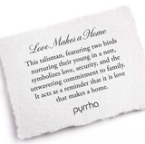 Pyrrha | "Love Makes a Home" Sterling Silver Talisman Necklace