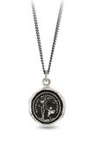 Pyrrha | "Nothing Without Effort" Sterling Silver Talisman Necklace