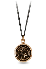 Pyrrha | "Nothing Without Effort" Bronze Talisman Necklace