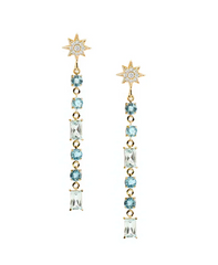 Anzie | Aztec North Star Linear Baguette Earrings