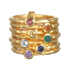 Satya | Ebb and Flow Chakra Stacked Statement Ring