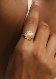 Satya | Vibrant Self Multi Stone Lotus Ring