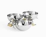 Michael Aram | Pomegranate Silver & Gold Triple Bowl