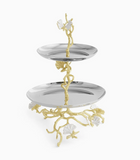 Michael Aram | Butterfly Ginkgo Gold Two Tier Etagere