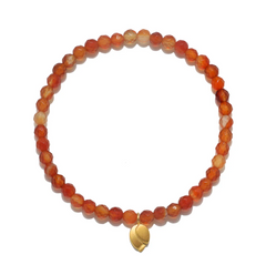 Satya | Rooted in Strength Lotus Carnelian Gemstone Bracelet