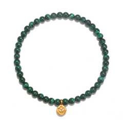 Satya | Personal Evolution Lotus Malachite Gemstone Bracelet