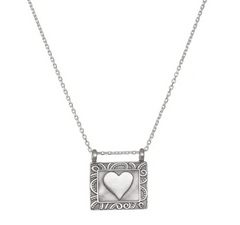 Satya | Heart Centered Silver Necklace