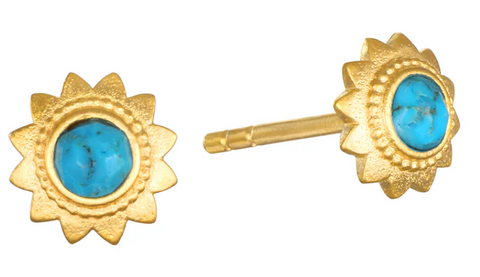 Satya | Beginning to Bloom Lotus Gold Stud Earrings