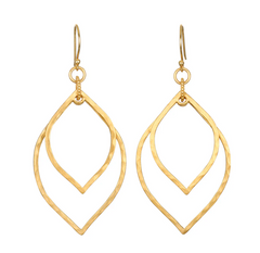 Satya | Transformed by Light Lotus Linear Earrings