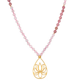 Satya | Bloom In Love Rose Quartz Lotus Mala