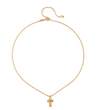 Satya | Unwavering Faith Garnet Cross Necklace