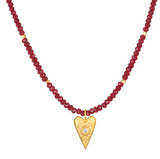 Satya | Healing Heart Red Onyx Heart Necklace