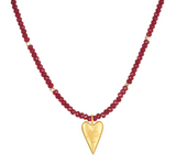 Satya | Healing Heart Red Onyx Heart Necklace