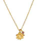 Satya | Bloom in Peace Lotus & Tourmaline Necklace