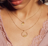 Satya | Bloom in Peace Lotus & Tourmaline Necklace